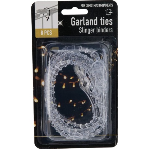 8 FASCETTE PER GHIRLANDA 31CM